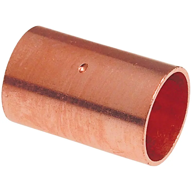 Nibco 1/4" Copper Coupling With Stop Fitting 1