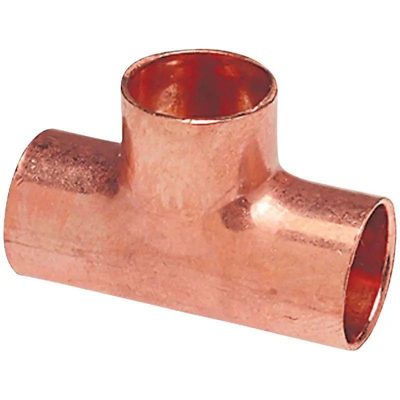 Nibco Reducing Copper Tee Fitting – 1/2 In. X 1/2 In. X 3/4 In. Compression Type 1