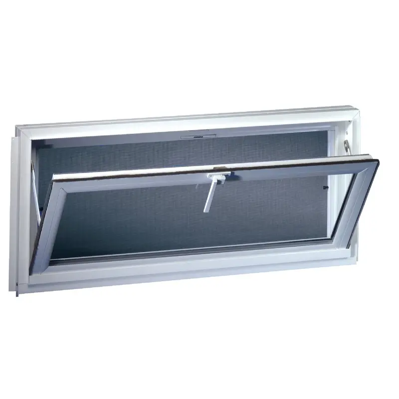 Northview Hemlock Pvc Basement Window – 32" W X 23-1/4" H, White Hopper Style 1