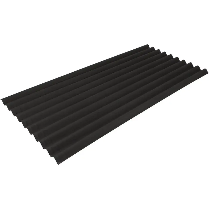 Ondura Premium Corrugated Roofing Panel – 38 In. × 79 In., Matte Black Finish 1