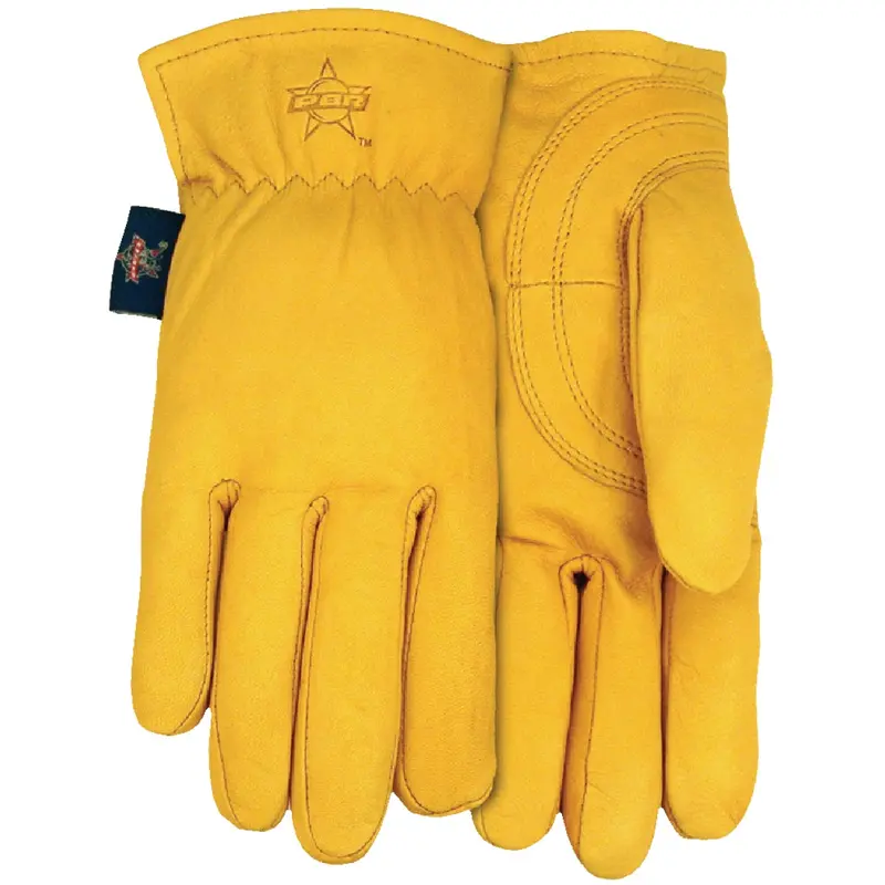 Pbr Men'S Large Goatskin Leather Bull Riding Gloves – Professional Grade 1