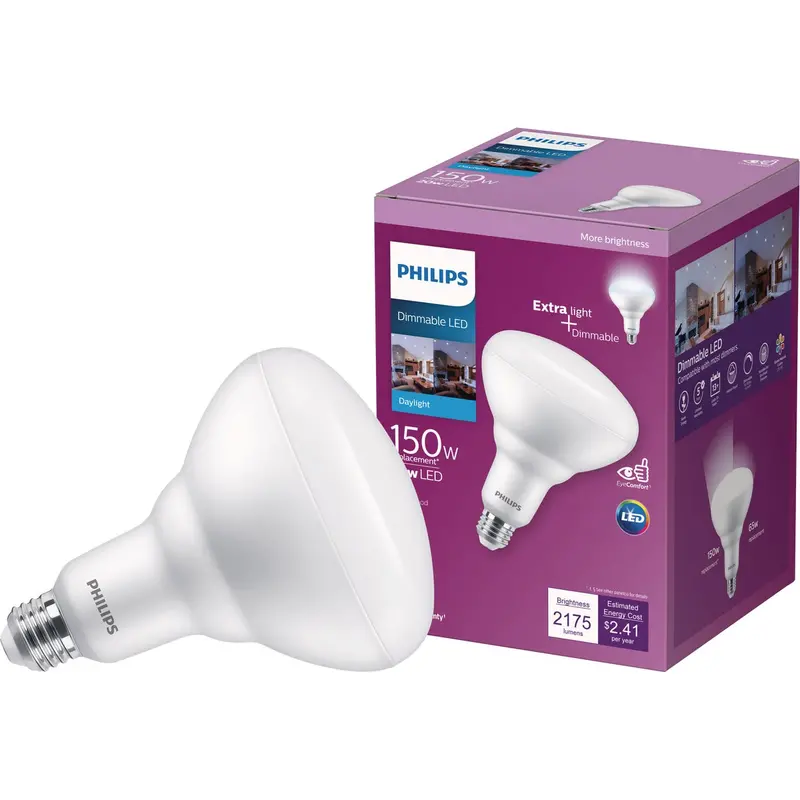 Philips Br40 Led Floodlight Bulb – 150W Equivalent, Daylight Color, Dimmable 1