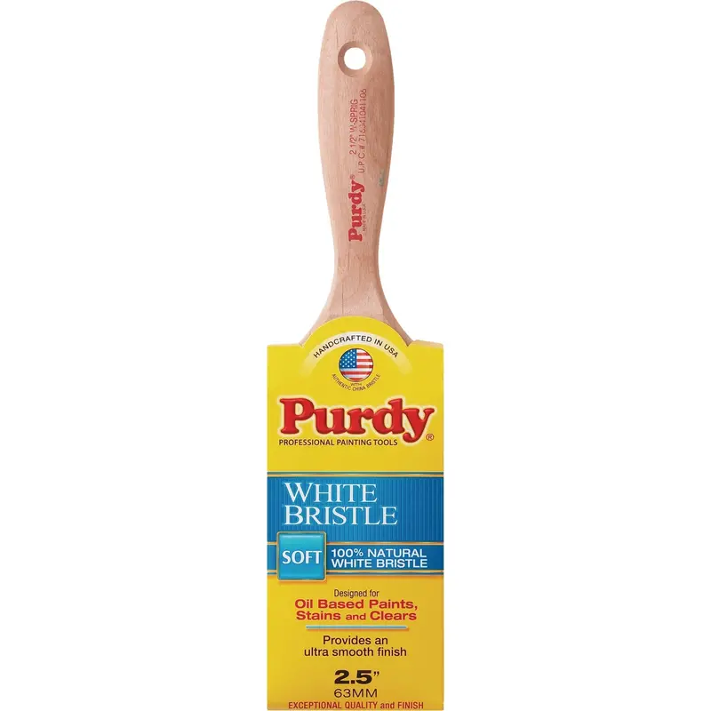 Purdy White Bristle Sprig Trim Brush – 2-1/2", Professional Flat Paint Brush 1