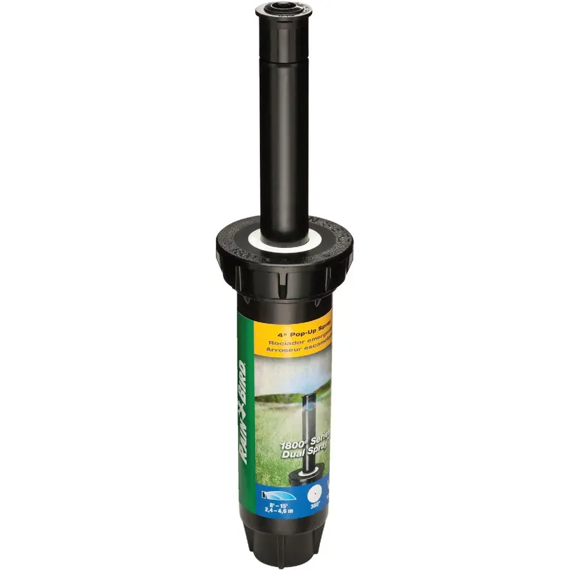 Rain Bird Dual Spray Pop-Up Sprinkler Head – 4-Inch Rotor With Full-Circle Coverage 1