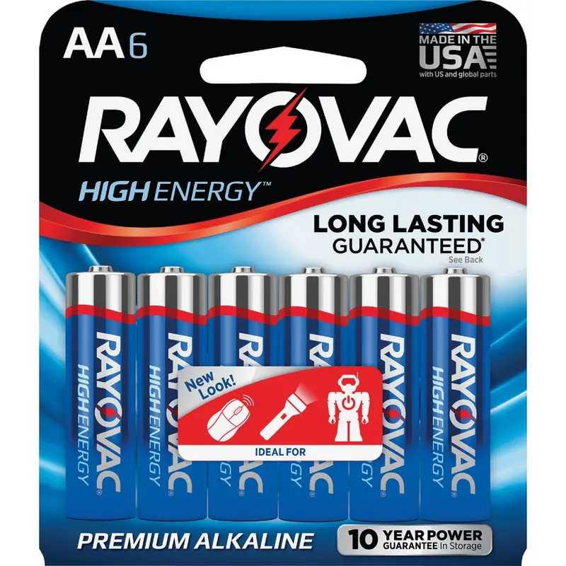 Rayovac High-Energy Aa Alkaline Batteries – 6-Pack 1