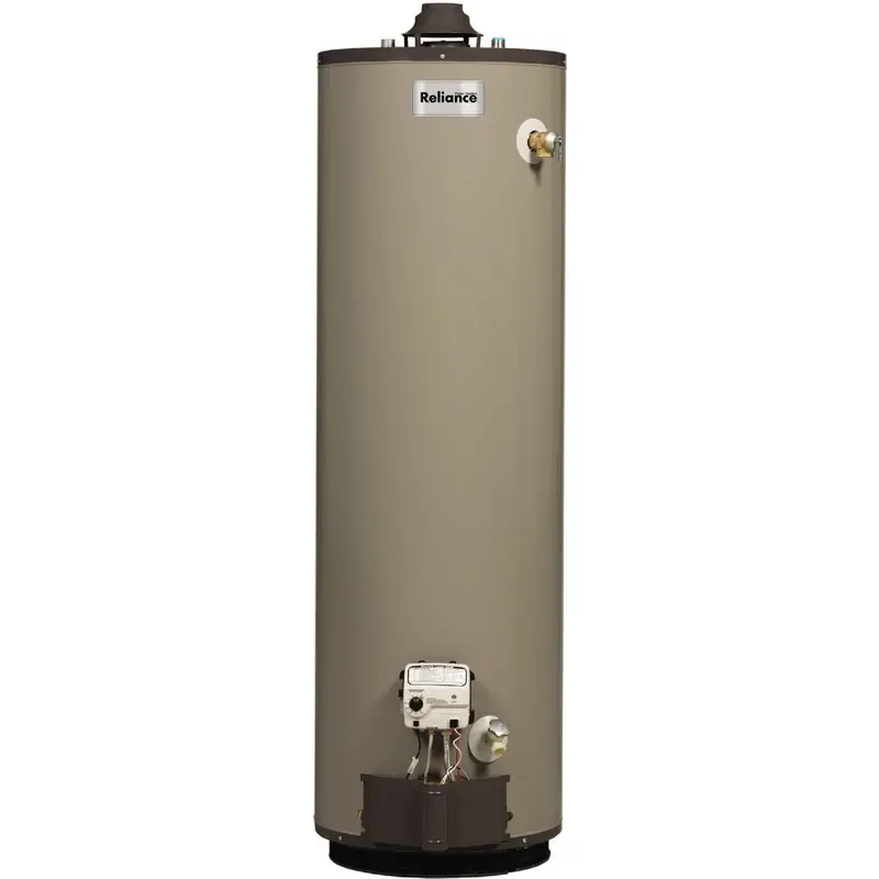 Reliance 50-Gallon Lp Gas Water Heater – 37,000 Btu, Tall Form, Self-Cleaning 1