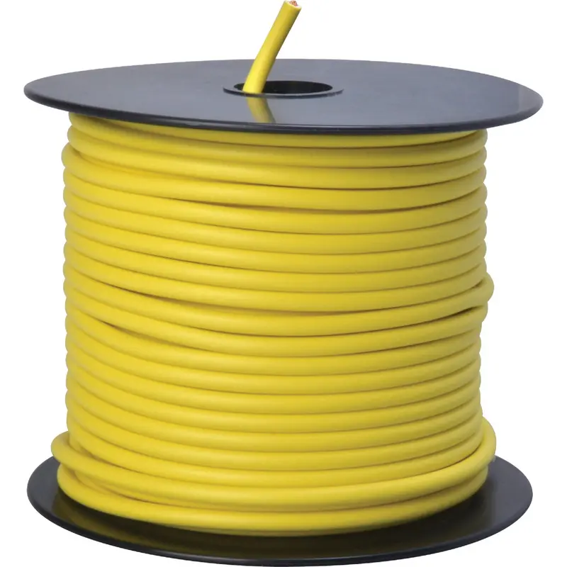 Road Power Pvc-Coated Primary Electrical Wire – 100 Ft, 12 Awg, Yellow Jacket 1