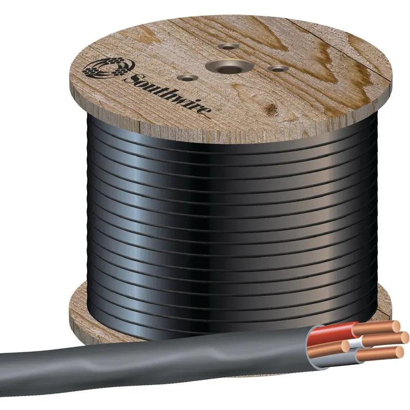 Romex 6/3 Stranded Nmw/G Electrical Wire – 500-Foot Black Roll For Indoor/Outdoor Use 1