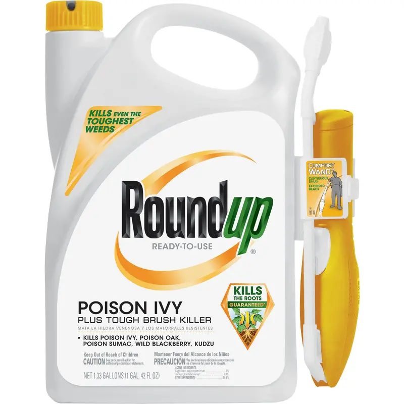 Roundup Ready-To-Use Poison Oak & Ivy Killer – 1.33 Gal With Comfort Wand Applicator 1