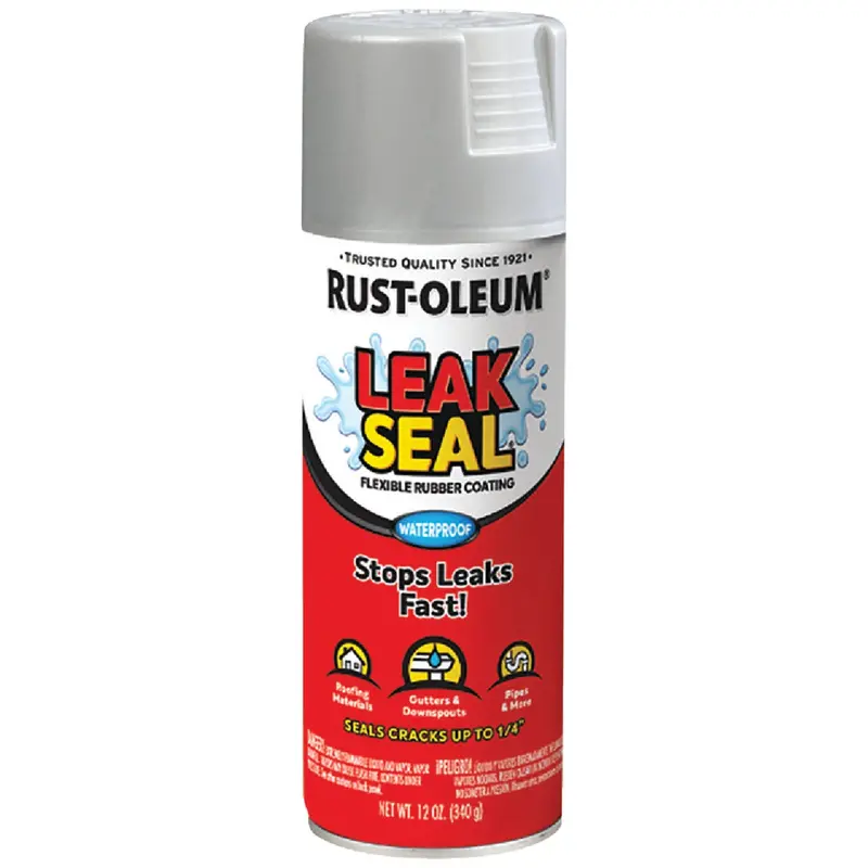 Rust-Oleum Leakseal Flexible Rubber Coating – 12 Oz. Silver, Waterproof Sealant 1