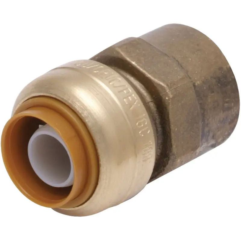 Sharkbite Push-To-Connect Female Adapter – 3/4" Fnpt Brass Fitting 1