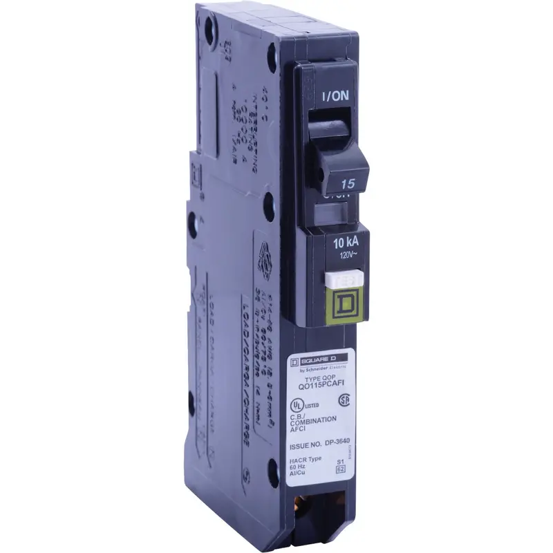 Square D Qo 15-Amp Cafci Mini Circuit Breaker With Dual Function Protection 1