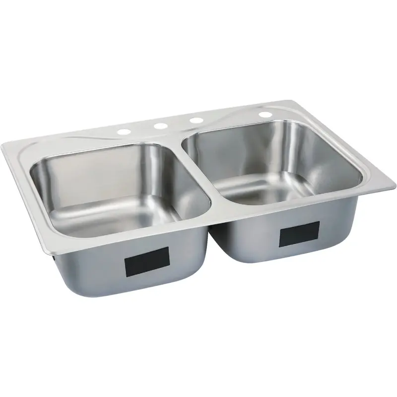 Sterling Southhaven Double-Basin Kitchen Sink – 33 In × 22 In × 8 In Deep Stainless Steel 1