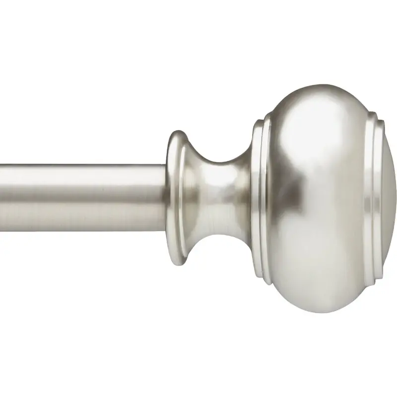 Umbra Dorset Adjustable Nickel Curtain Rod – 48 To 88 Inches, 5/8-Inch Diameter 1