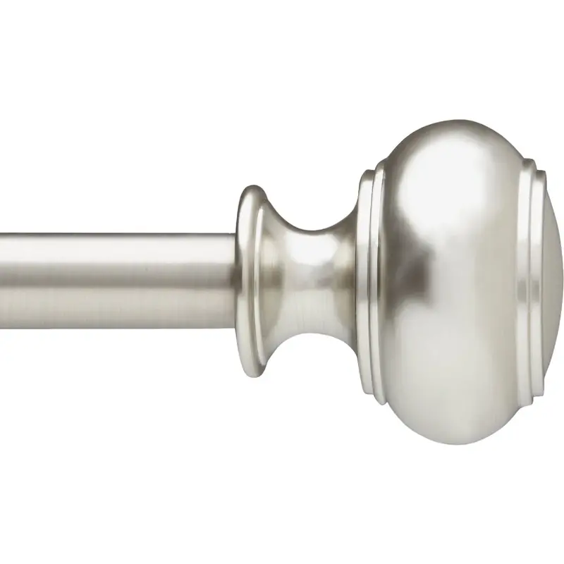 Umbra Dorset Adjustable Nickel Curtain Rod – Extends 88 To 120 Inches, 5/8-Inch Diameter 1