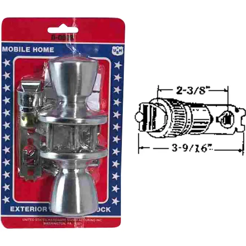 Us Hardware Satin Chrome Entry Door Knob Set With Privacy Function 1