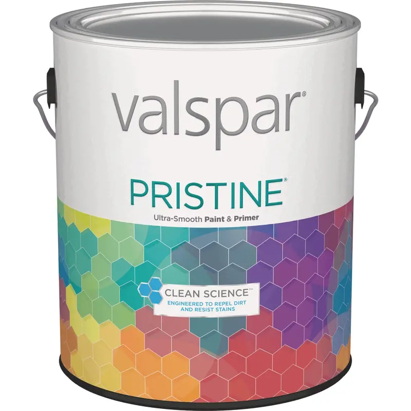 Valspar Pristine Acrylic Interior Paint & Primer – Matte White, 1-Gallon Can 1