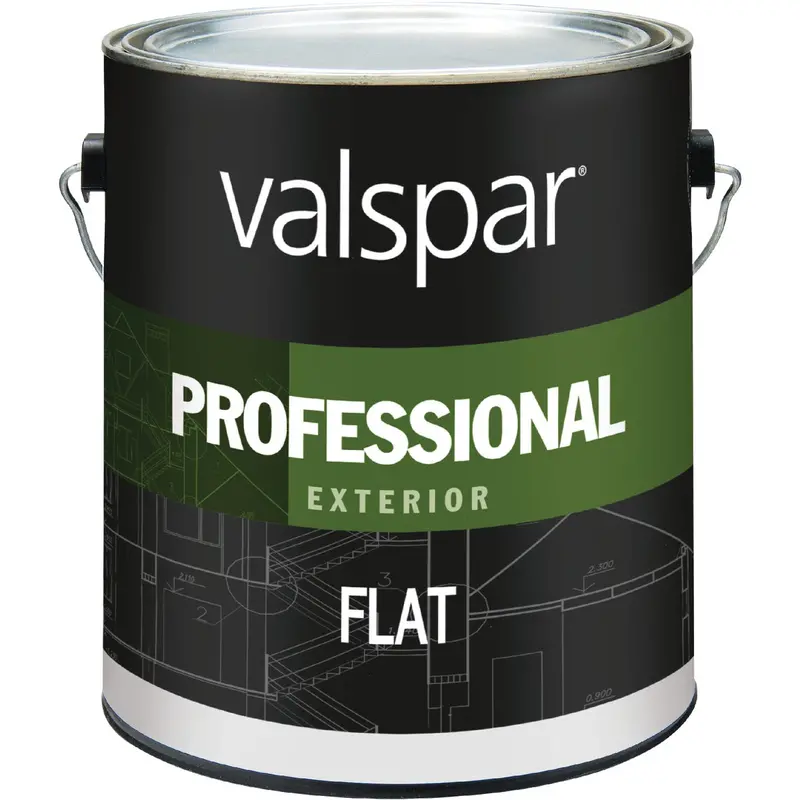 Valspar Professional Exterior Acrylic Flat House Paint – Neutral Base, 1-Gallon Can 1