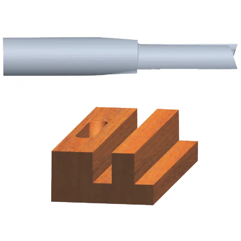 Vermont American Straight Router Bit – 1/2-Inch Diameter Carbide-Tipped 1