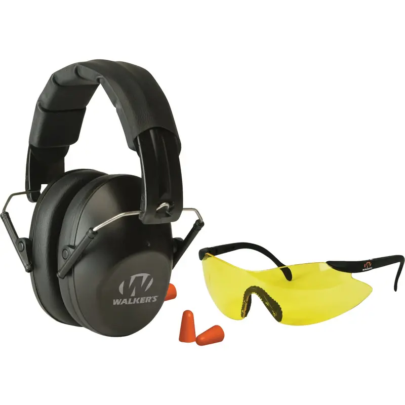 Walker’S Earmuff Combo Kit – 22 Db Noise Reduction Rating Hearing Protection 1