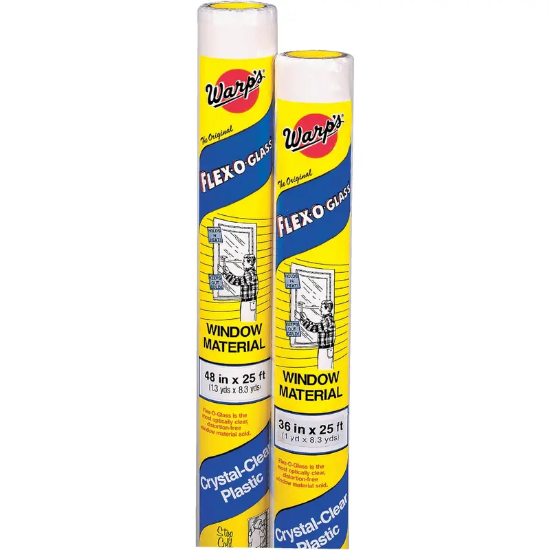 Warp’S Flex-O-Glass Plastic Sheeting – 36" X 25 Ft, 4 Mil Clear Protective Film 1
