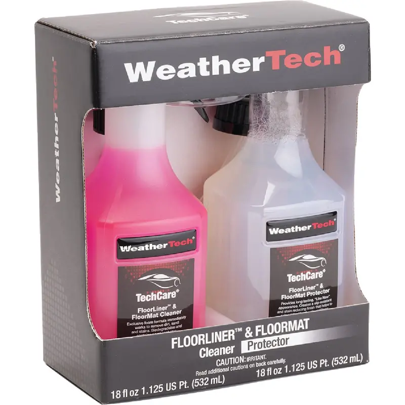 Weathertech Techcare Interior Care Kit – 18 Oz. Cleaner + 18 Oz. Protector (2-Pack) 1