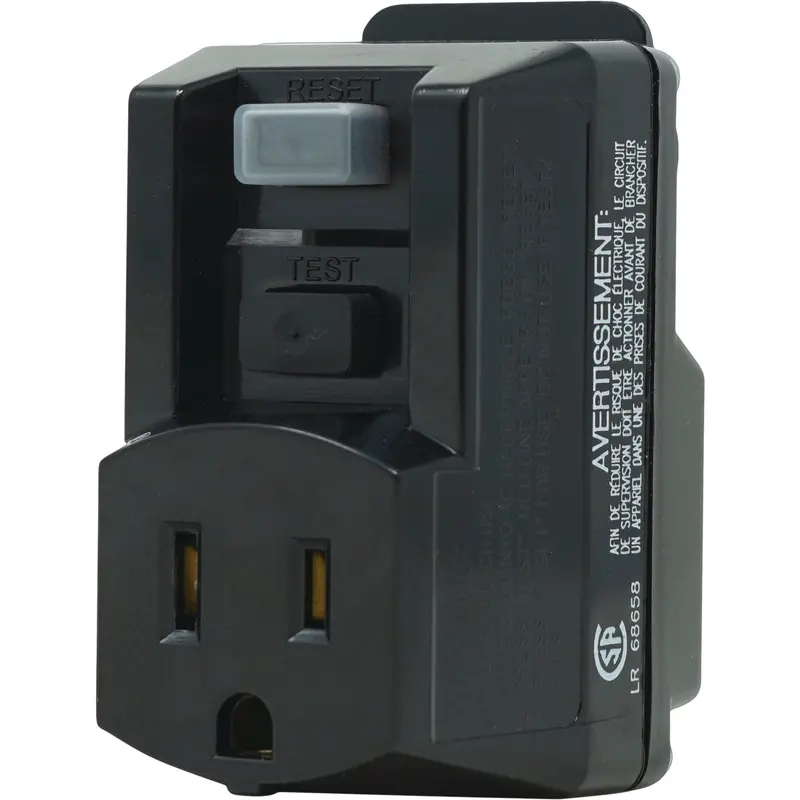 Yellow Jacket Portable Gfci Adapter – 15A, 120V Plug-In Safety Converter 1